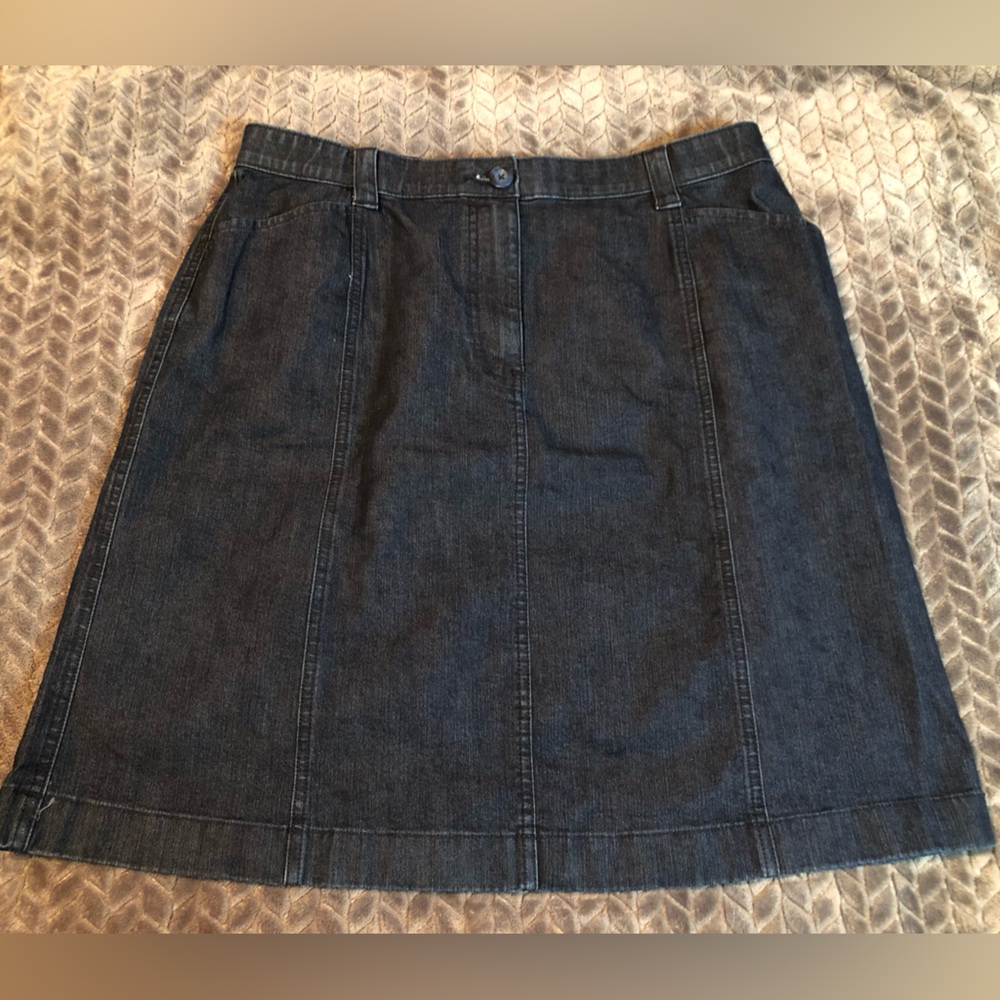 LL Bean Jean skirt